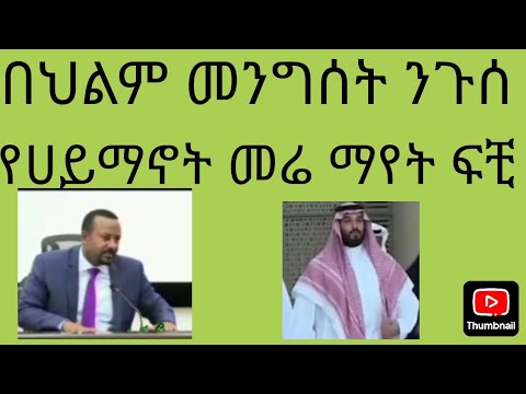በህልም መንግሰት መሪ ማየት ፍቺ።#deram #abelbirhanuየወይኗልጅ