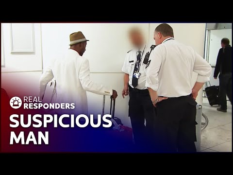 Suspicious Man Tries To Leave With Someone Else's Suitcase | Customs | Real Responders