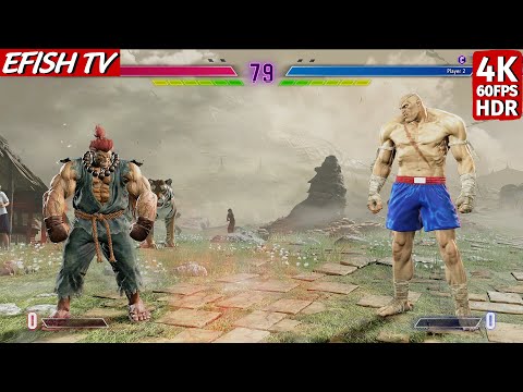 Akuma vs Sagat (Hardest AI) - Street Fighter 6