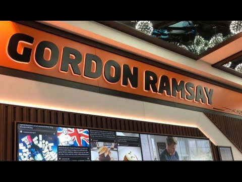 GORDON RAMSAY PLANE FOOD HEATHROW TERMINAL 5 FISH & CHIPS REVIEW