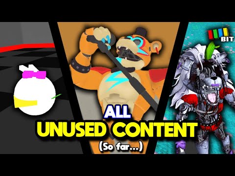 ALL FNAF Security Breach Unused Content (So far) | LOST BITS [TetraBitGaming]