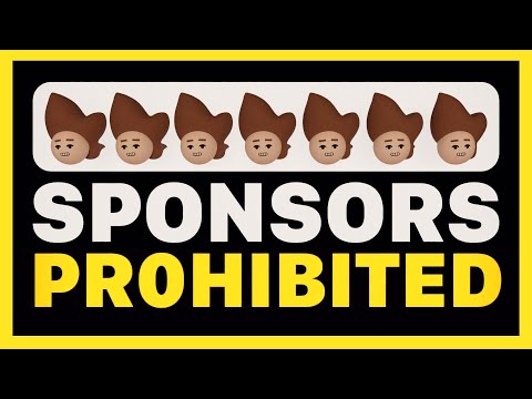 The reason I won't take sponsors.