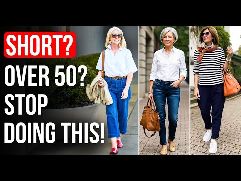 9 COMMON Wardrobe Mistakes SHORT Women OVER 50 ALWAYS Make!