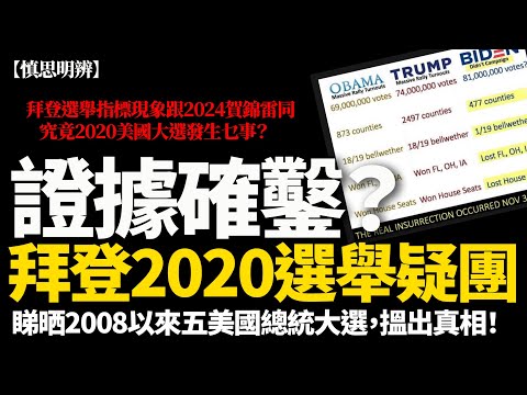 慎思明辨｜拜登2020數據異常？完整對比2008–2024 | 證據確鑿？拜登2020選舉疑團 2025-10-25
