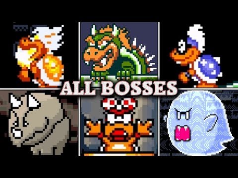 Super Mario World - All Boss Fights & Ending (No Damage)