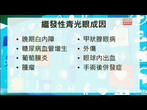 中大眼科 x 港台：繼發性青光眼主要病因