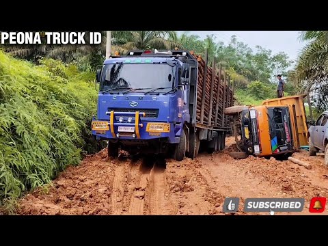 Diluar Dugaan ‼️ Awalnya Diragukan Untuk Bisa Lolos, Driver Truk Balak Buktikan Skill Bikin Melongo