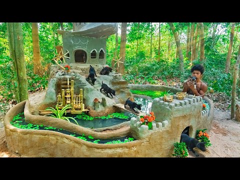 Crying Puppies Rescued From Dry Well Building Dog Mud Sanctuary & Fish Pond On Termite Hill