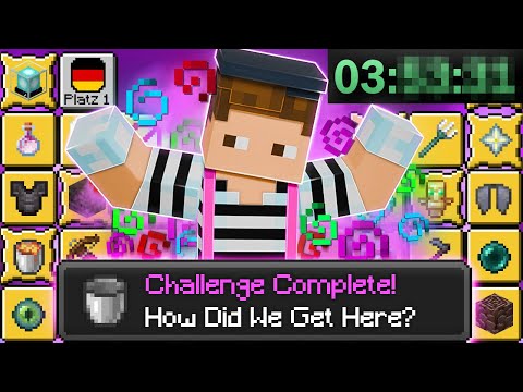 Alle Minecraft Achievements in unter 4h (Platz 1 Deutschland?)