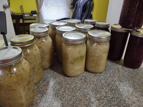 Homemade Sauerkraut (Kapusta Kiszone) pt 2/2 Jarring the Kraut