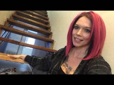 Carpet to Hardwood on Floating Stairs! Anna's Home Improvement Project