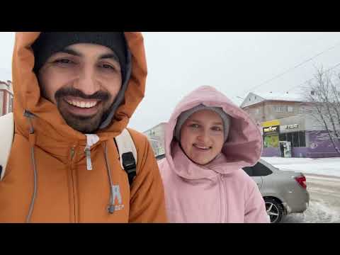 یک روز برفی در روسیه