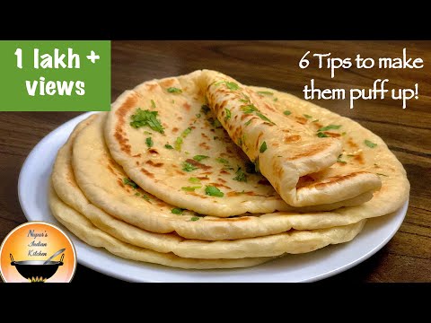 Turkish Bread Recipe with tips to make it puff up and soft. Best Turkish flatbread recipe in English
