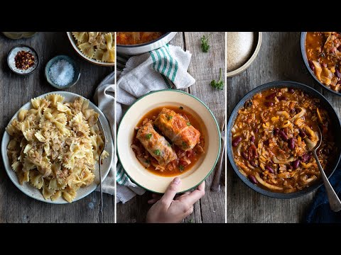 Easy Vegan Cabbage Recipes | Pasta, Rolls & Soup