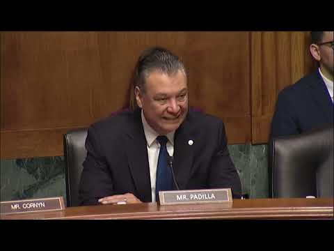 Sen. Alex Padilla Walks Out of Hearing to Protest Republicans on Immigration
