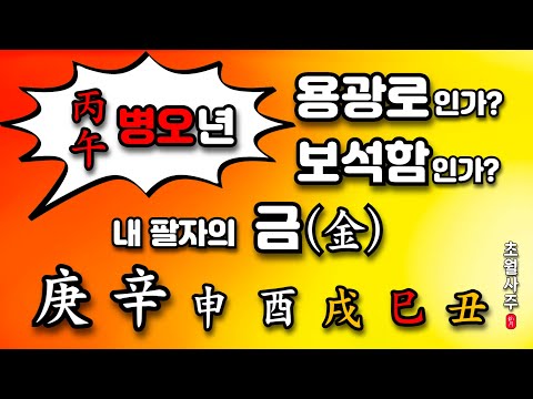 [2026년 운세] 병오년은 용광로인가? 보석함인가? 내 팔자의 금(金)