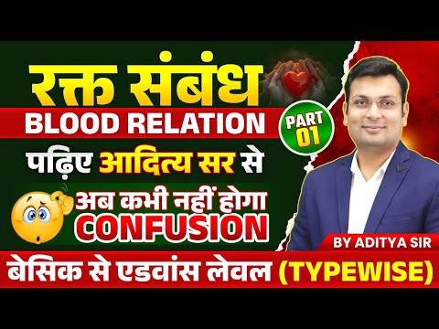 Blood Relation by Aditya Patel Sir | Blood Relation Tricks For Railway, SSC GD, Varg 3, MPSI 2024