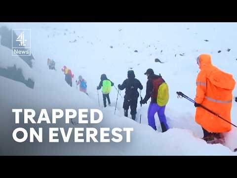 Race against time to rescue hikers trapped by blizzard on Mount Everest