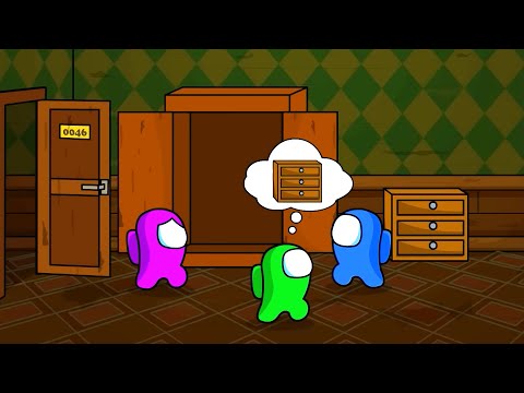 AMONG US vs. DOORS - SUPER HARD MODE | Toonz Animation