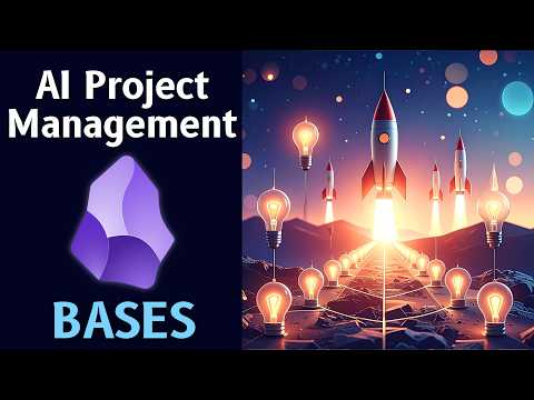 How To Use AI To Build Obsidian Bases 📝 Project Management + Roadmaps