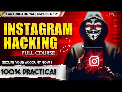 How Hackers Hack Instagram | Full Ethical Hacking Course in Hindi |  Cybersecurity Awareness