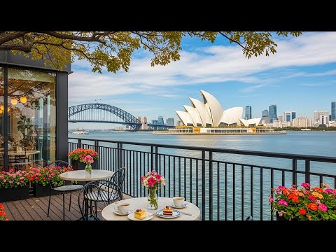 ☕ Relaxing Jazz Music for a Peaceful Summer Morning | Outdoor Cafe Ambience
