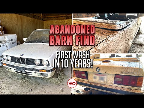 ABANDONED BARN FIND First Wash In 10 Years BMW E30! Satisfying Car Detailing Restoration
