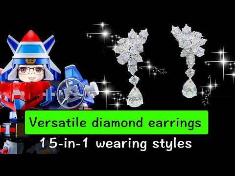 Versatile diamond earrings