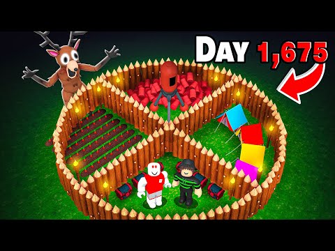 We Built The SAFEST AFK Base in 99 Nights in the Forest!