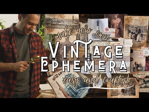 DIY Vintage Ephemera: Create Paper Clusters, PET Tapes & Vintage Patina for Junk Journals