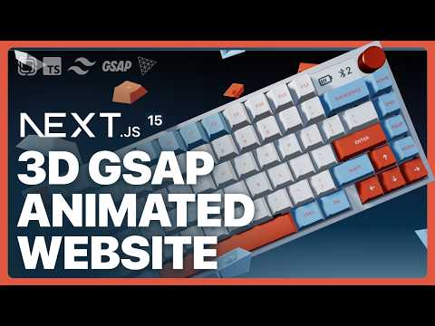 Build an Ecommerce Keyboard Website with Three.js, Next.js 15, GSAP, and Prismic - Full Course 2025