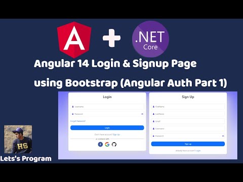Angular 14 Login and Signup Page | Bootstrap UI | Complete Authentication & Authorization Part 1 |