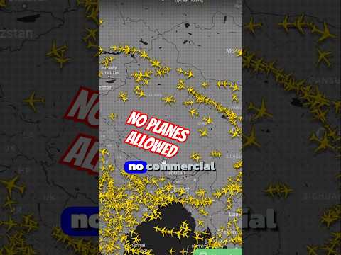 Planes DON'T Fly Over Tibet... Here's Why 🤯✈️ #geography #aviation #plane #tibet