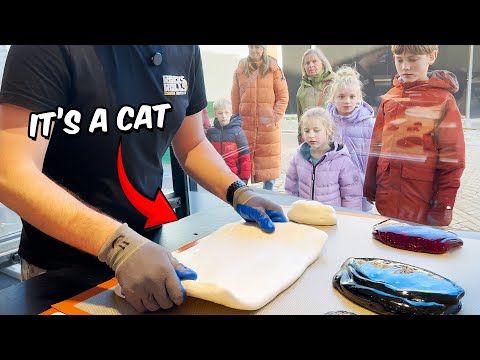 We Made A Cat Picture Inside A Piece of Candy... 😲😻