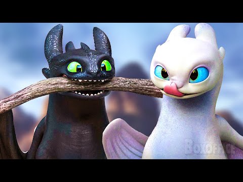 Chimuelo encuentra a una encantadora dragona | Cómo entrenar a tu dragón 3 | Clip en Español 🔥 4K