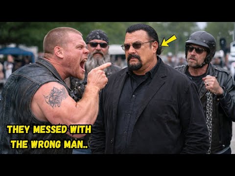 BIKERS THREATEN STEVEN SEAGAL — THEY HAD NO IDEA WHO HE REALLY WAS.!