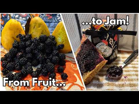 How I Turned Pears and Blackberries Into Jam!