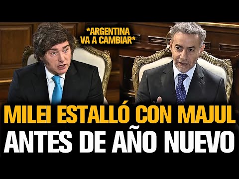 MILEI ESTALLÓ CON MAJUL ANTES DE AÑO NUEVO