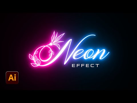 Neon Glow Effect in Adobe Illustrator | Neon Effect | Adobe Illustrator