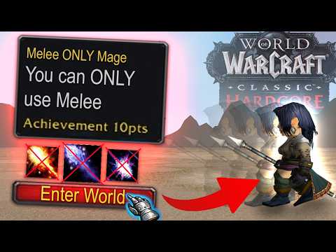 I made my Melee ONLY Mage Invincible (almost) - Classic Hardcore