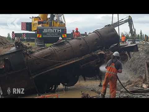Lumsden locomotive emerges from mud after 93 years