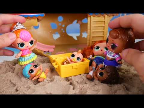 LOL OMG Makeover with DIY Sparkles Build and Big Sister Hospital Doll