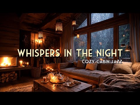 Whispers in the Night Vol. 2 🕯️ Cozy Cabin Jazz (Winter Fireplace Relax)