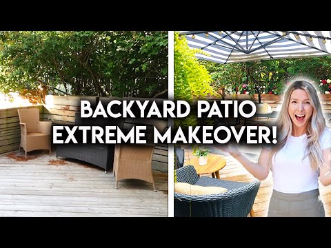 DIY BACKYARD MAKEOVER | OUTDOOR PATIO TRANSFORMATION