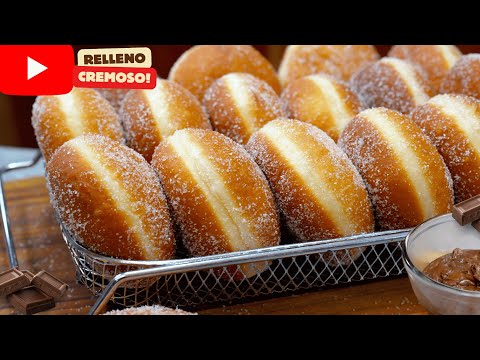 🔥The RECIPE for DONUTS FILLED with CHOCOLATE CREAM Soft and fluffy | Sweet Home Recipes