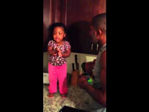 Ariel telling dad why she is upset when she was 15 months