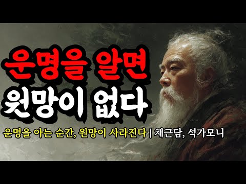 운명을 아는 순간, 원망이 사라진다 | 채근담, 석가모니, 명심보감, 소크라테스, 묵자, 셰익스피어, 노자, 쇼펜하우어의 인생 명언 | 운명을 알면 원망이 없다