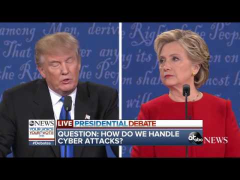 Presidential Debate Highlights | Clinton, Trump Debate Cybersecurity, Hacks