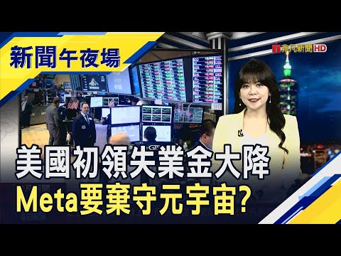 裁員沒那麼嚴重?美上周初領失業金大降2.7萬人逾3年新低... Meta棄守元宇宙?傳大砍預算"拚AI"｜主播 賴家瑩｜【新聞午夜場】20251204｜非凡財經新聞