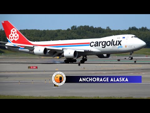 22 Minutes of Plane Spotting Anchorage International Airport